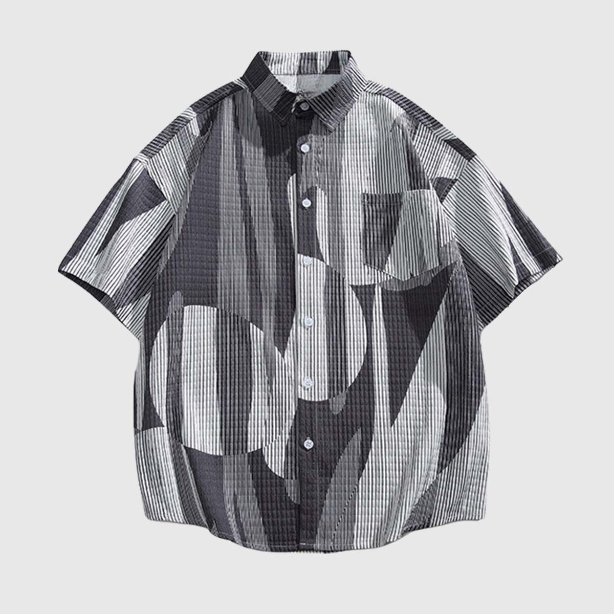 Modern Abstract Print Shirt