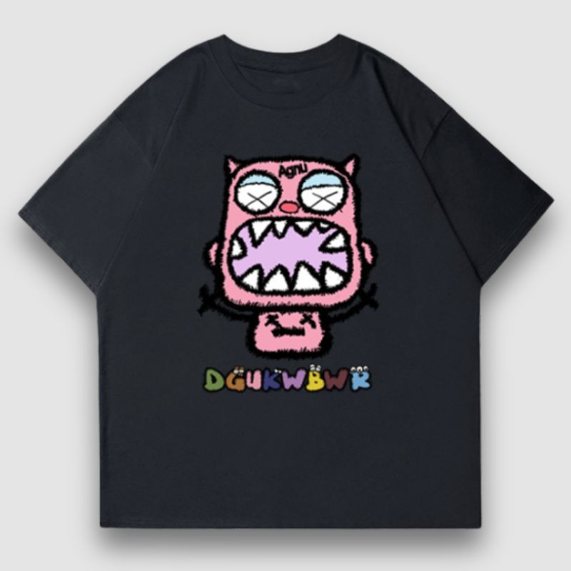 Süßes T-Shirt mit Monster-Muster