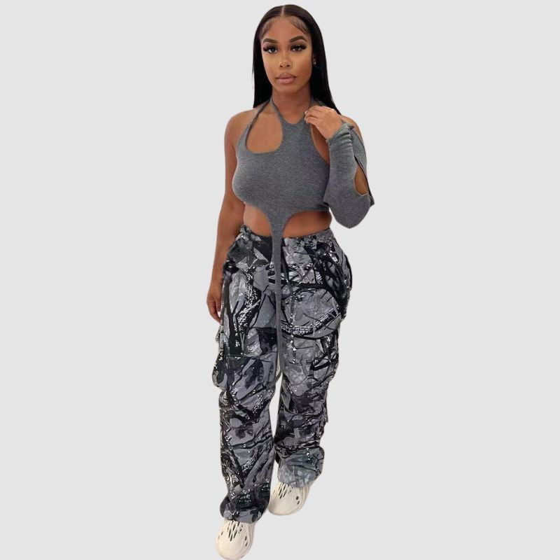 Camouflage Printed Cargo Pants