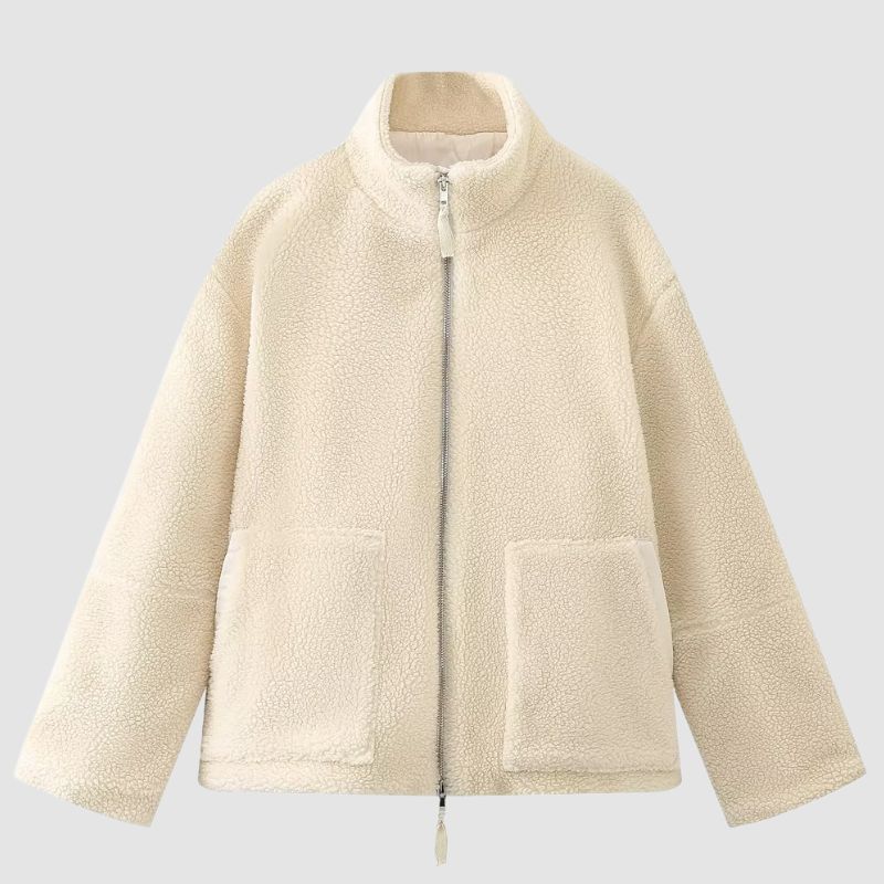 Solid Color Berber Fleece Jacket