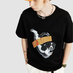 Tapes Puppy Print T-Shirt