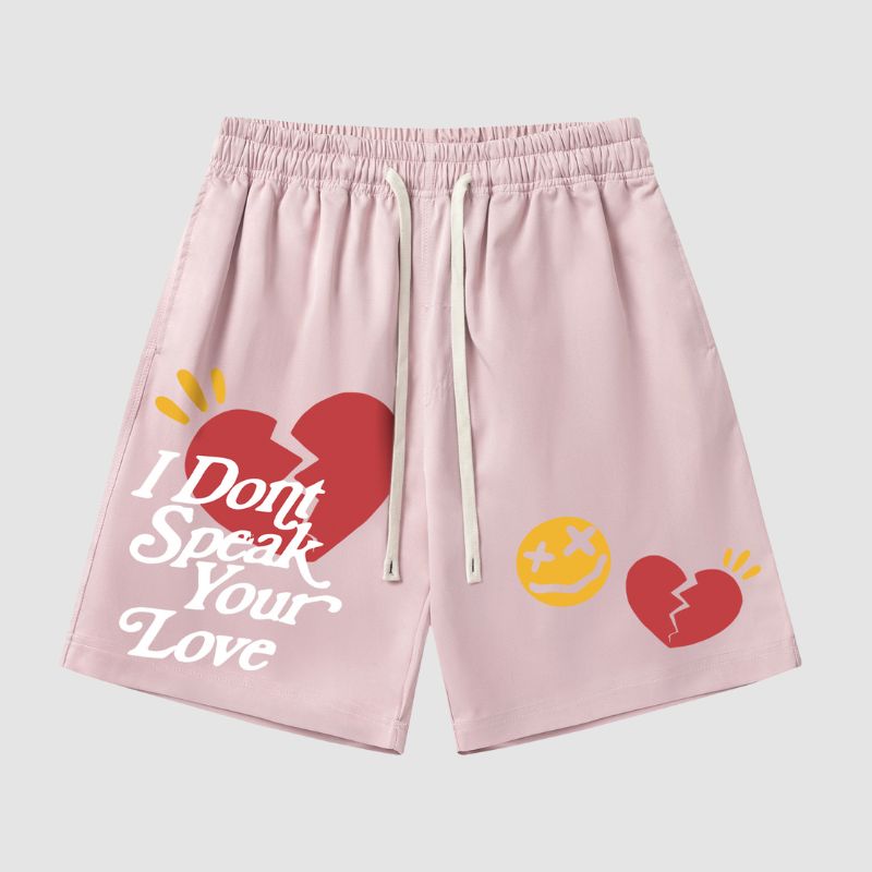 Shorts mit Strand-Love-Letter-Print