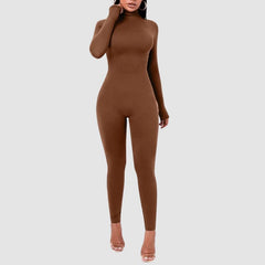 High Neck Bodycon Jumpsuits
