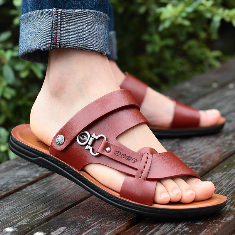 Anmutige Herren-Sommer-Outdoor-Sandalen mit offener Spitze