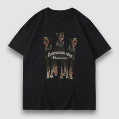 Vintage Dobermann Pinscher Print T-Shirt