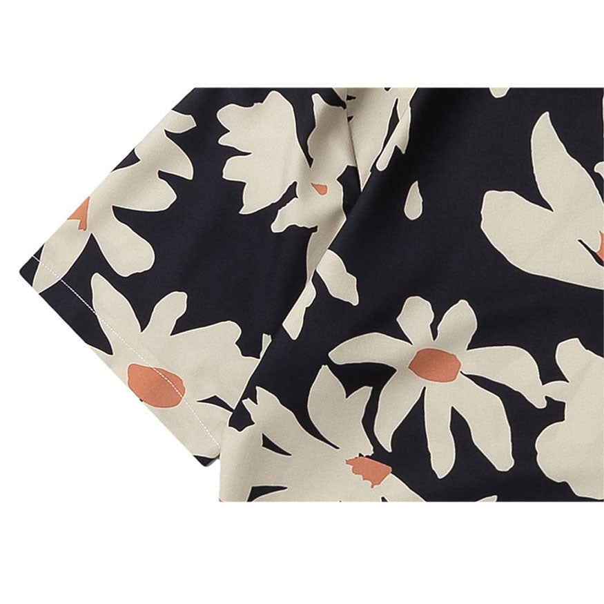 Chrysanthemums Print Summer Shirt