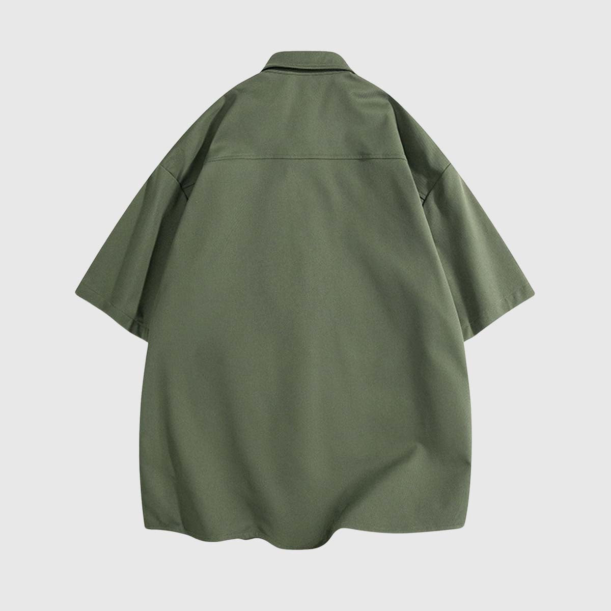 Camisas utilitarias oversize de dos tonos