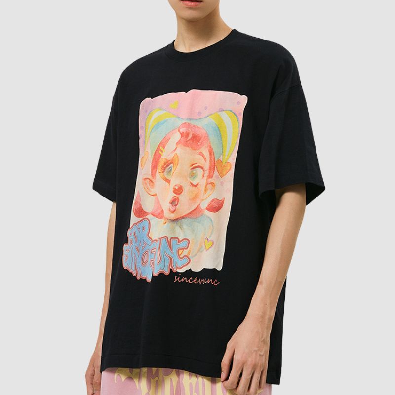 Clown Pattern Printed Tee