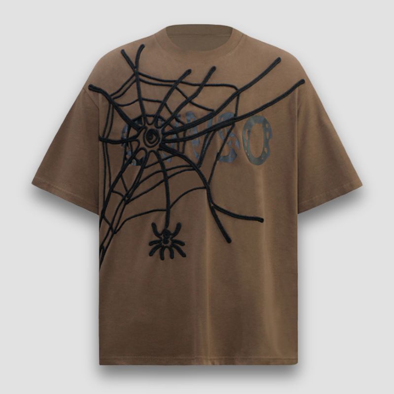 Camisetas con estampado de araña 