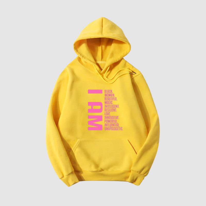 Letter Pattern Printed Hoodies