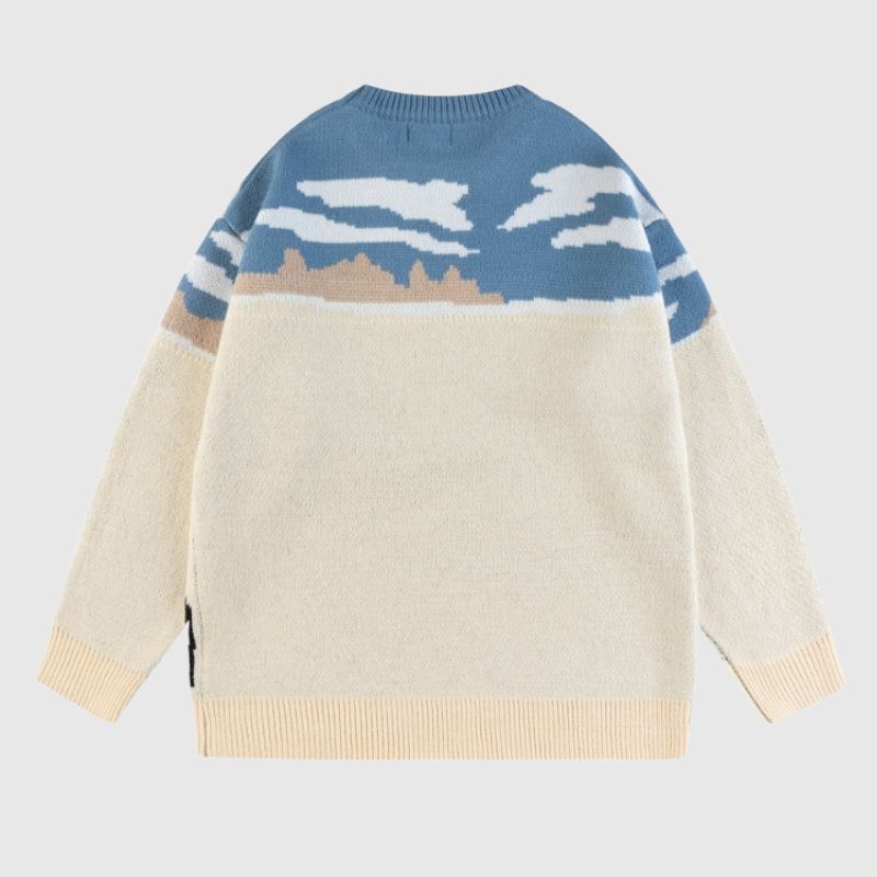 Vintage Kuh Cartoon Pullover