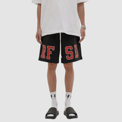 Simple Letter Printed Sport Shorts