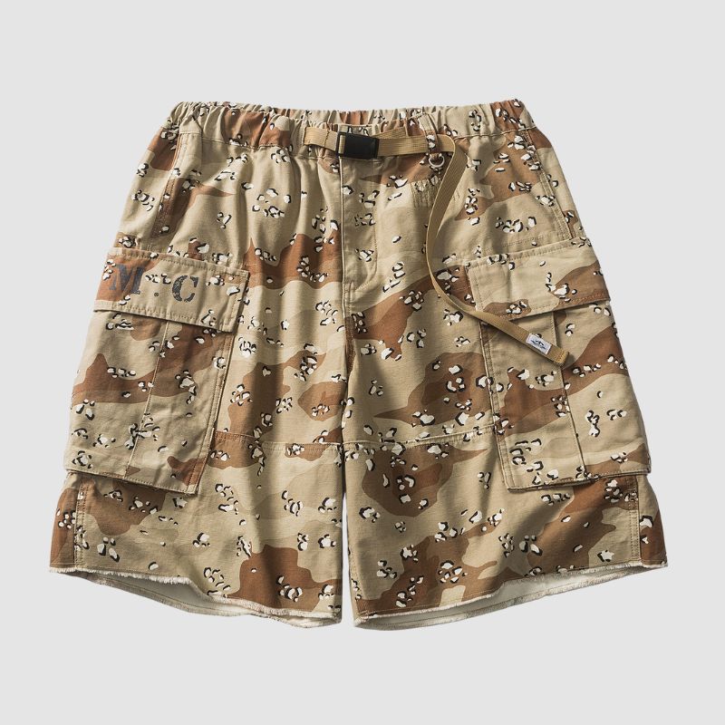 Pantalones cortos de camuflaje con cordón