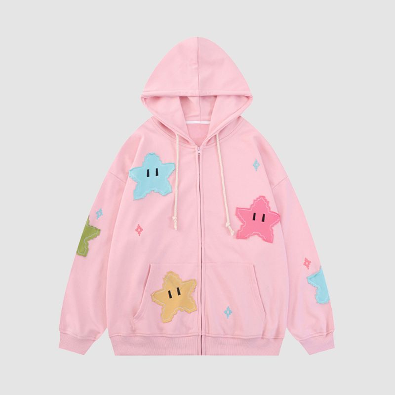 Starry Zip-Up Hoodie