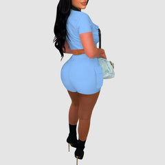 Einfarbiges, lässiges Cargo-Set