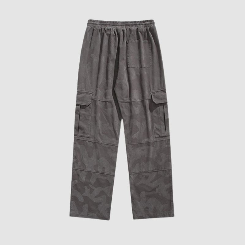 Pantalones cargo casuales de camuflaje