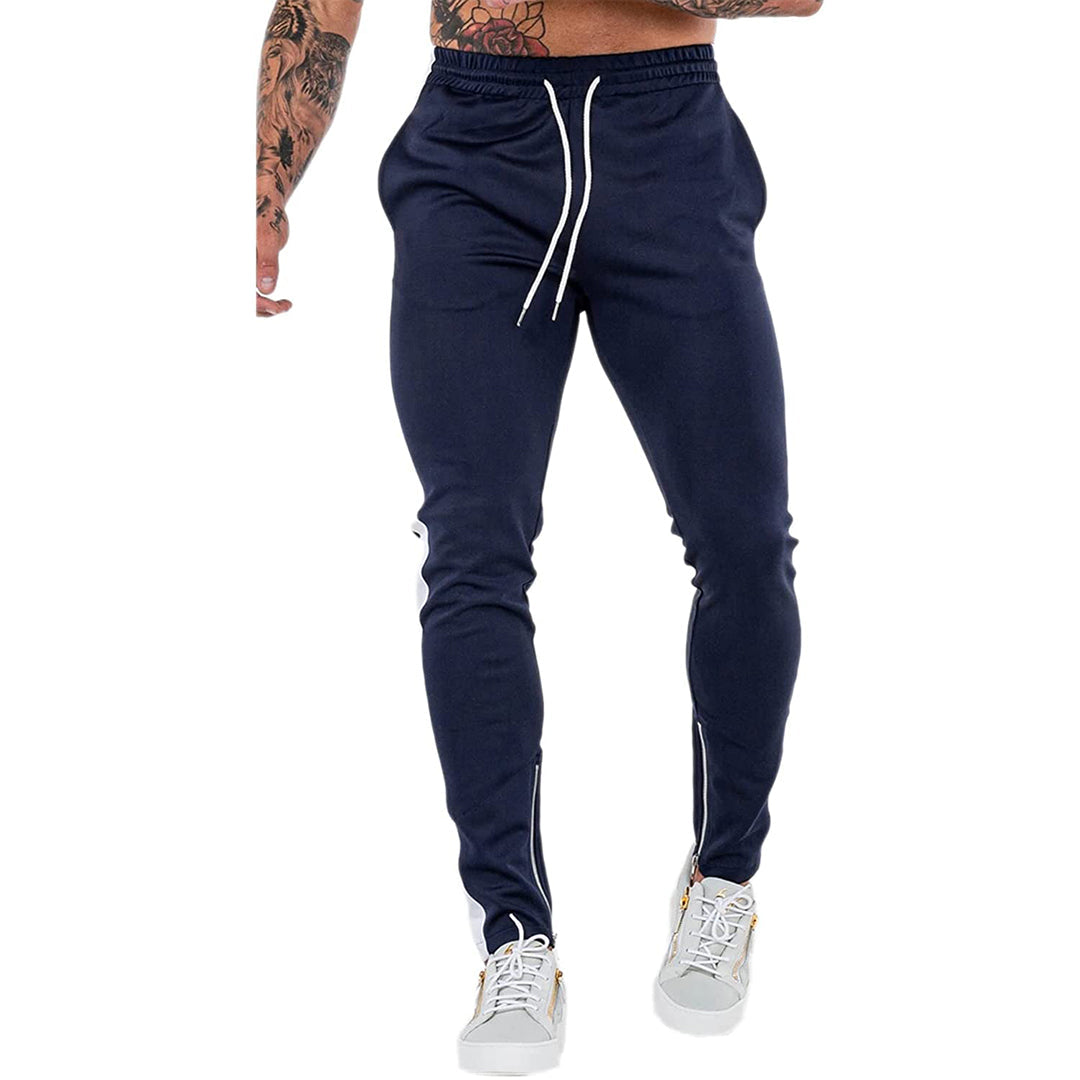 Mens Gym Workout Joggers Pants Tapered