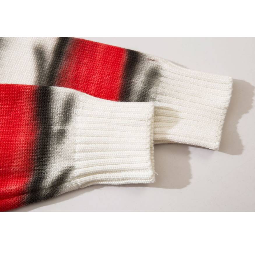 Japanese Style Color Gradient Striped Sweater