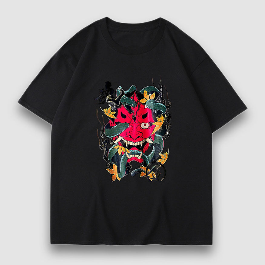 Camiseta con estampado de dibujos animados y estampado Prajna