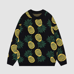 Cute Pineapple Pattern Sweater