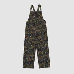 Stylish Letter Print Camo Overalls