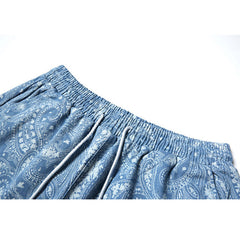 Paisley Pattern Drawstring Shorts