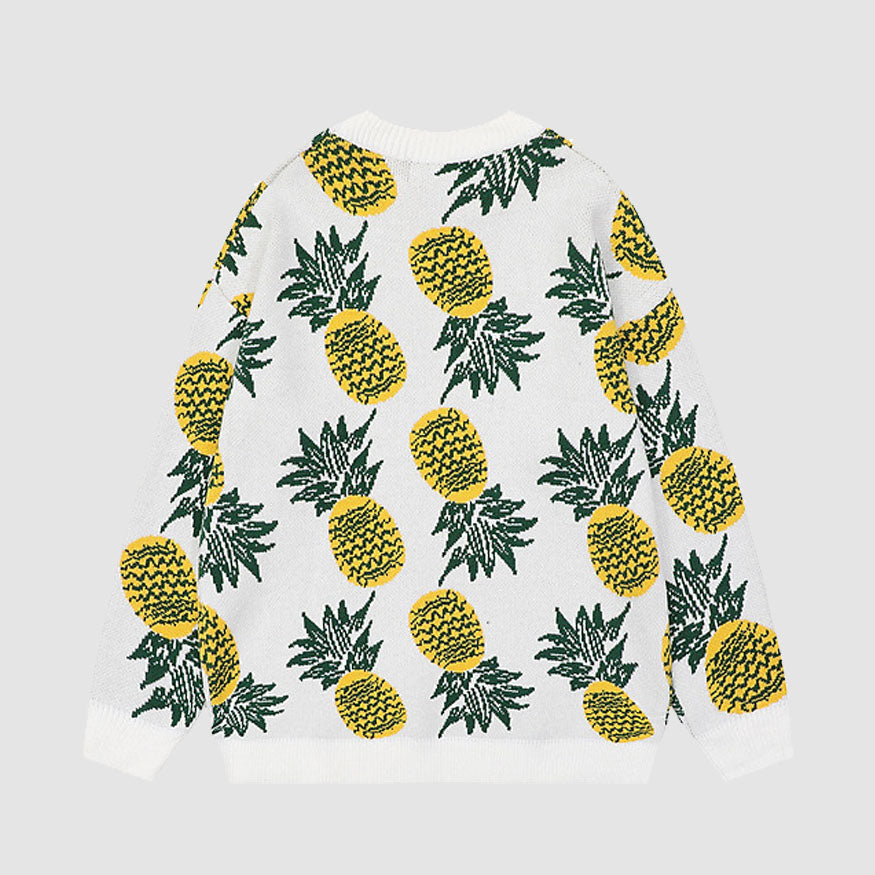 Suéter con estampado de piña