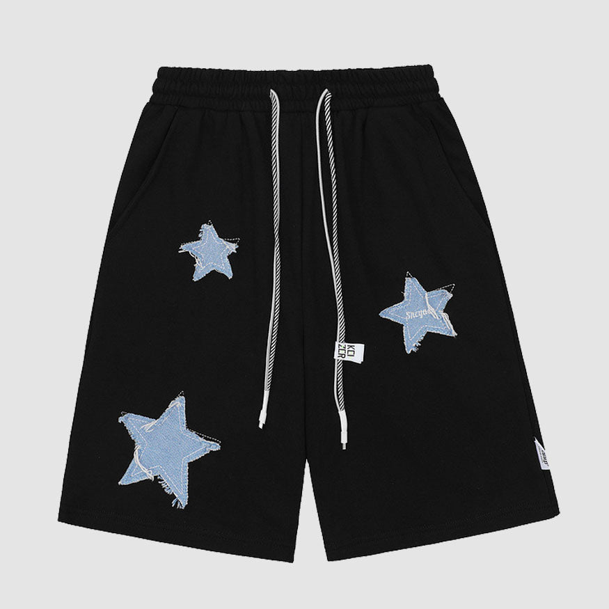 Pantalones cortos con cordón de noche estrellada