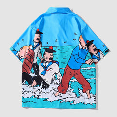 Comic Printed Summer Shirts