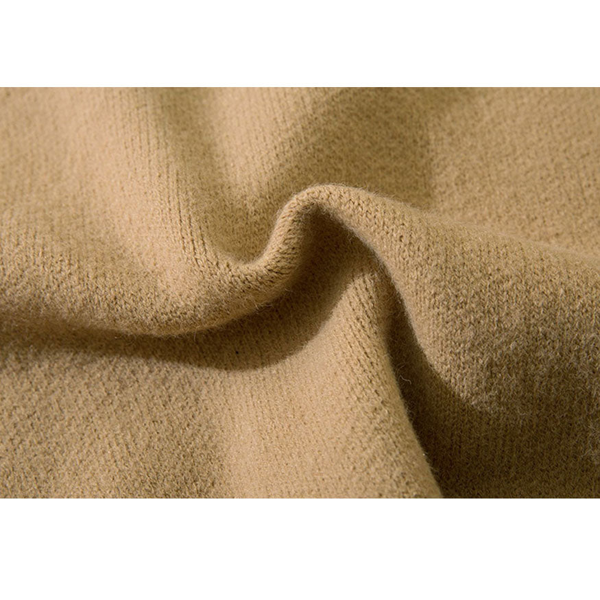 Chaqueta corta de punto jacquard con estampado de letras