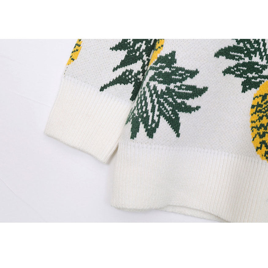 Cute Pineapple Pattern Sweater