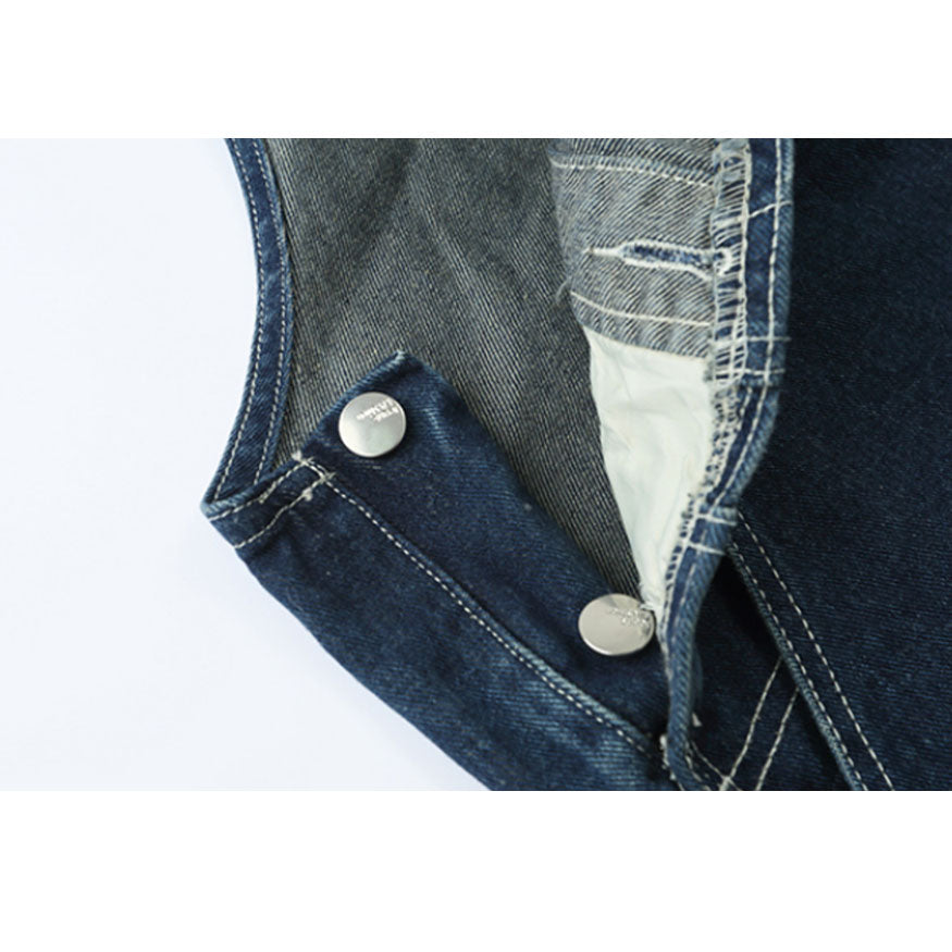 Peto vintage con bolsillos desgastados