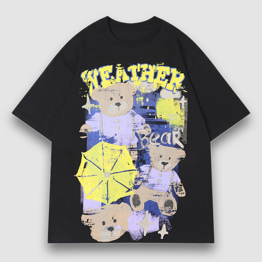 Umbrella & Bear Printed Tee