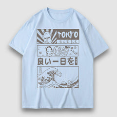 Tokyo Style Cartoon Print Tee