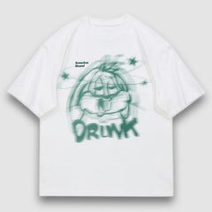 Drunk Cartoon Print Tee