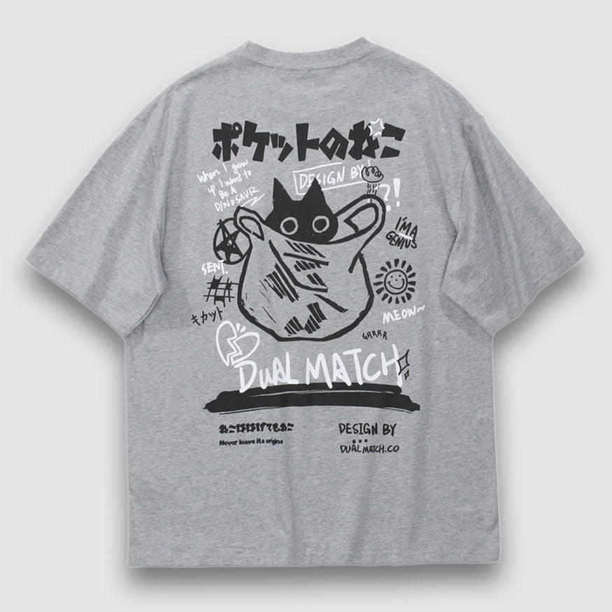 Camiseta con estampado de anime de estilo japonés