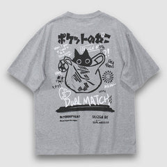 T-Shirt mit Anime-Print im japanischen Stil