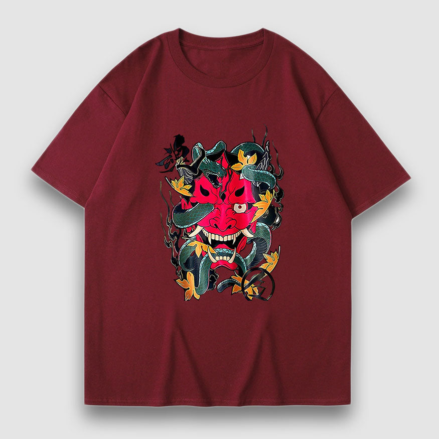 Camiseta con estampado de dibujos animados y estampado Prajna