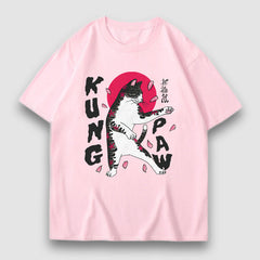 Camiseta con estampado de dibujos animados de Kung Paw