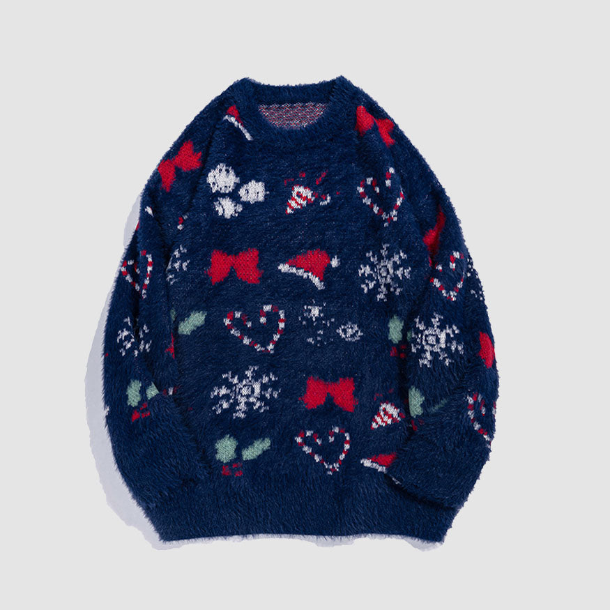 Santa Hat Pattern Sweater