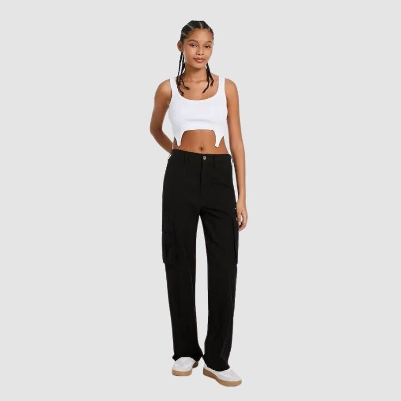 High Waist Casual Cargo Pants