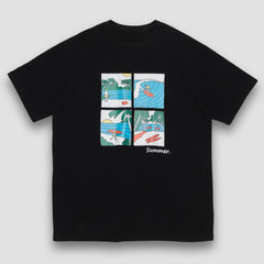 Paar-T-Shirt mit Surf-Print