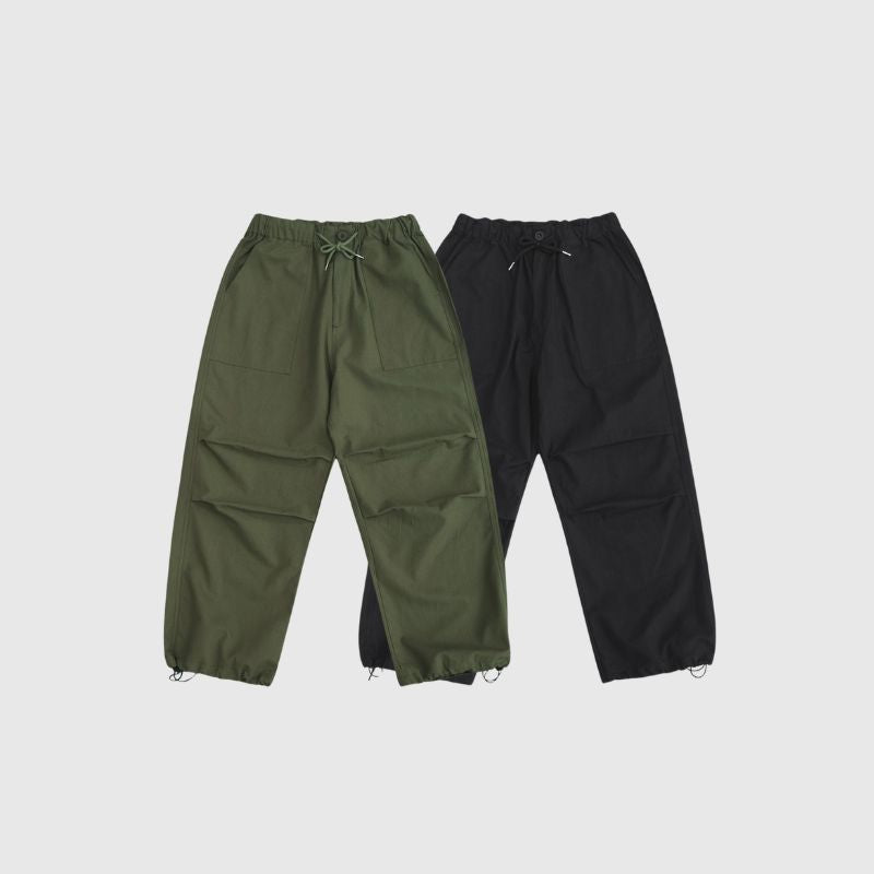 Pantalones cargo básicos sólidos