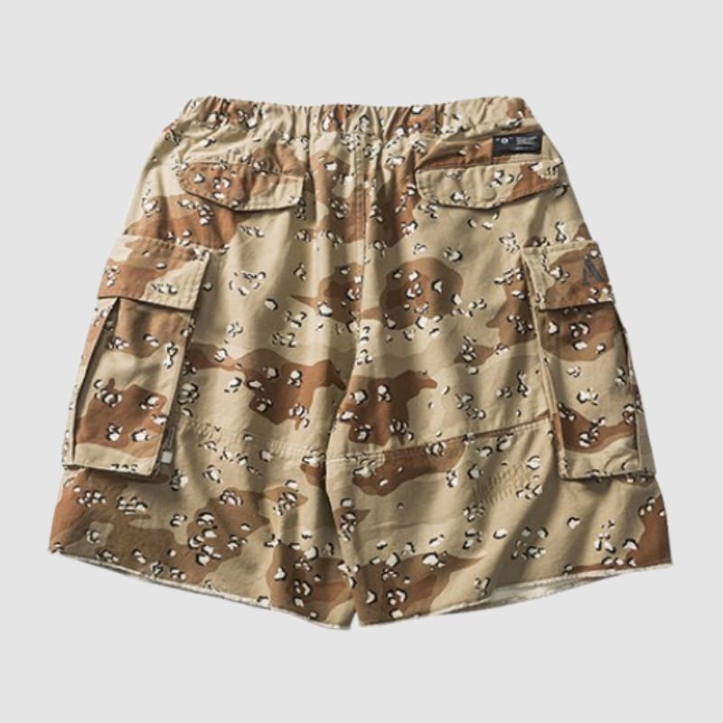 Camouflage-Shorts mit Kordelzug