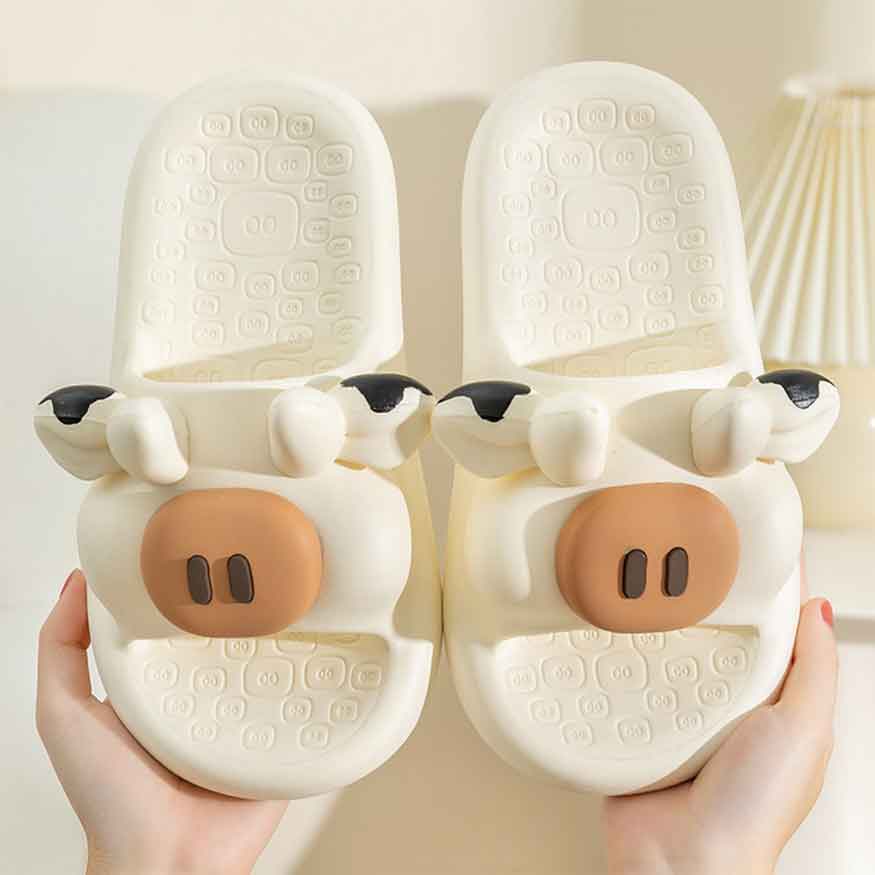 Lindas pantuflas casuales con dibujos de animales