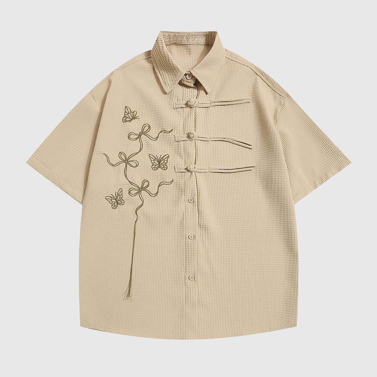 Minimalist Embroidered Art Shirt