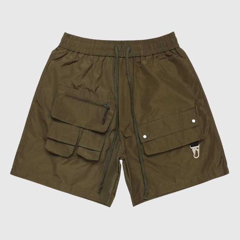 Einfarbige Outdoor-Cargo-Shorts