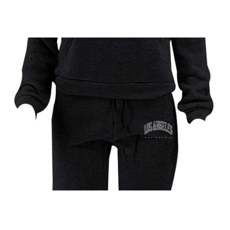 Conjunto de sudadera con capucha y pantalón cargo con estampado de letras