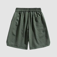 Cargo-Shorts mit Blasenkaromuster