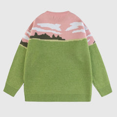 Vintage Kuh Cartoon Pullover